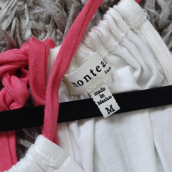 Monteau Maxi Dress. peach, Gray, White. - Picture 5 of 6